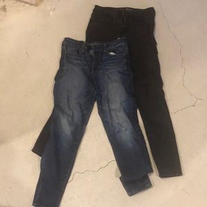 American eagle jeans - black and blue